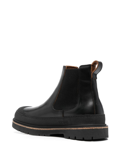 Shop Birkenstock Stalon Leather Chelsea Boots In Black
