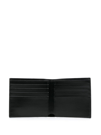 Shop Roberto Cavalli Logo-plaque Leather Wallet In Black