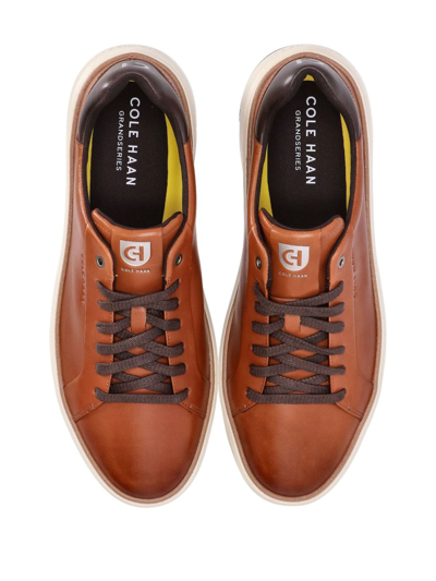 Cole Haan Grandprø Topspin Low-top Sneakers In Brown