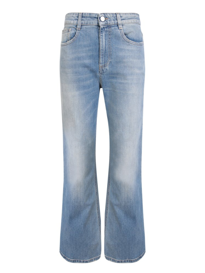 Shop Stella Mccartney Distressed Bootcut Jeans In Blue