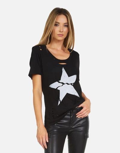 Shop Lauren Moshi X Myra X Cracked Star In Black