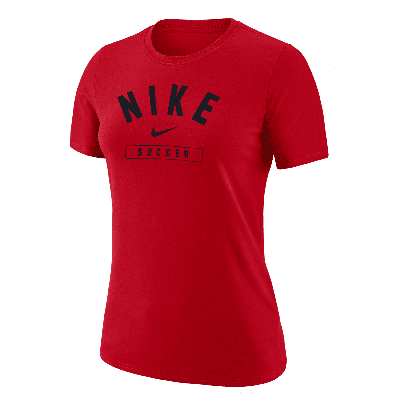 Shop Nike Women's Swoosh Soccer T-shirt In Red