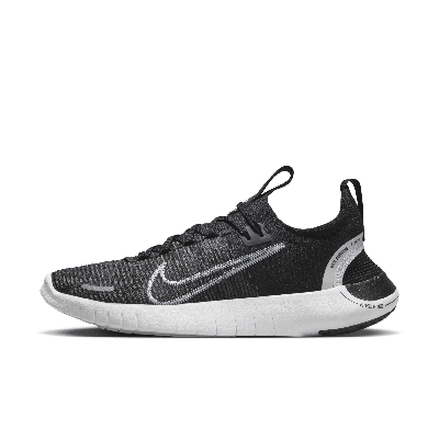 Shop Nike Women's Free Rn Nn Road Running Shoes In Black