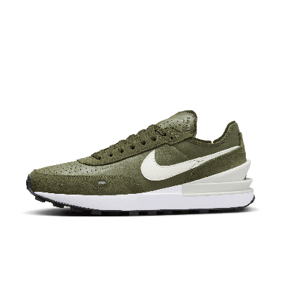 Shop Nike Men's Waffle One Leather Shoes In Green