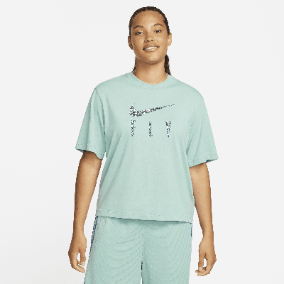 Shop Nike Women's Dri-fit Swoosh Fly T-shirt In Green