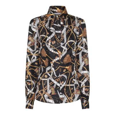 Shop Moschino Bridle Printed Buttoned Shirt In Multi