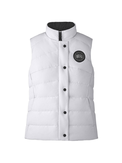 Shop Canada Goose Women's Freestyle Down Puffer Vest In North Star White