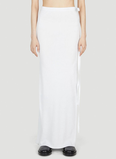 Shop Ann Demeulemeester Vittoria Fishtail Maxi Skirt In White