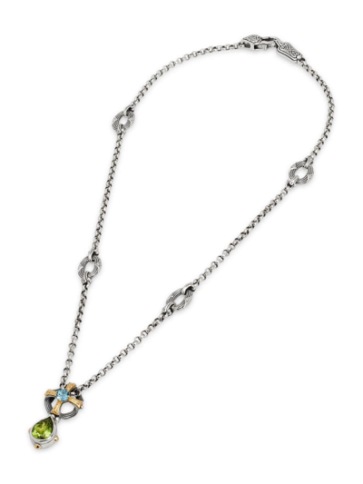 Shop Konstantino Women's Delos 2.0 Latitude Sterling Silver Chain Necklace