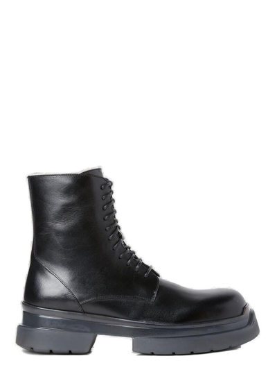 Shop Ann Demeulemeester Koos Combat Boots In Black