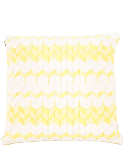 Missoni Tread Patterned-jacquard Cushion In Neutrals