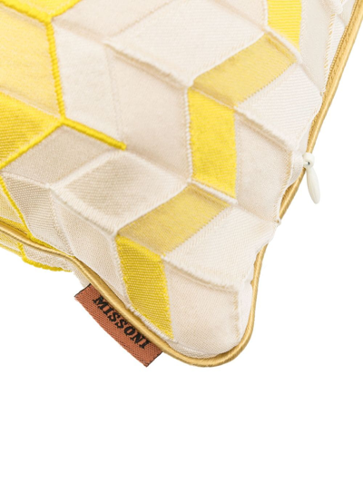 Missoni Tread Patterned-jacquard Cushion In Neutrals