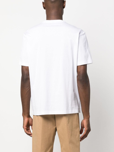 Shop Brioni Patch-pocket Cotton T-shirt In White