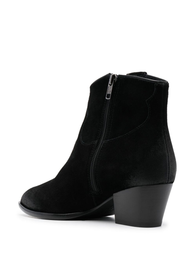 Ash Houston Pointed Suede Boots In Black | ModeSens