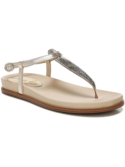 Shop Sam Edelman Naomi Womens Buckle Thong Slingback Sandals In Silver