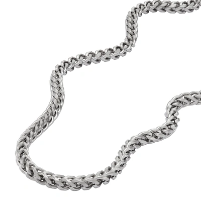 Fossil Men's Silver-tone Chain Necklace In Silver