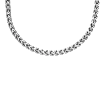 Fossil Men's Silver-tone Chain Necklace In Silver