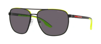Shop Prada Linea Rossa Ps 50ys 17g01v Navigator Sunglasses In Multi