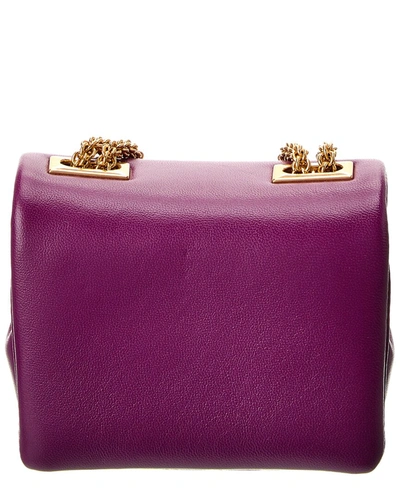 Shop Valentino One Stud Micro Leather Shoulder Bag In Purple