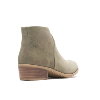 Shop Hush Puppies Sienna Worryfree Suede Boots In Olive In Green