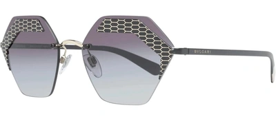 Shop Bvlgari 0bv6103 20288g Geometric Sunglasses In Multi