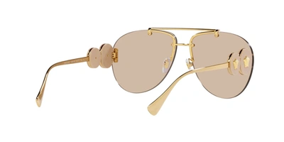 Shop Versace 0ve2250 148693 Aviator Sunglasses In Multi