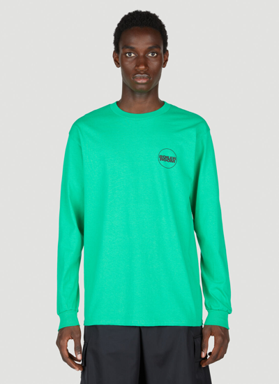 Shop Boiler Room Logo Long Sleeve Sweatshirt In Green
