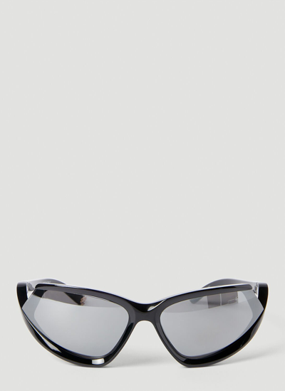 Shop Balenciaga Xpander Cat Eye Sunglasses In Black