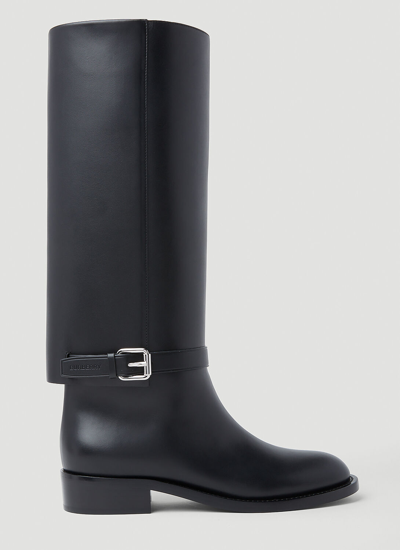 Shop Burberry Emmett Boots In Black