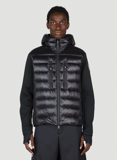 Shop Moncler Padded Hooded Down Jacket In Black