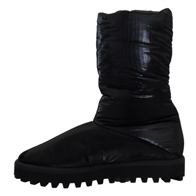 Shop Dolce & Gabbana Boots Padded Mid Calf Winter Men's Shoes In Black