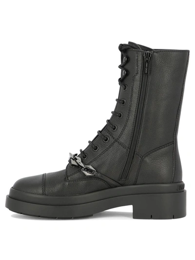 Shop Jimmy Choo "nari" Combat Boots In Black