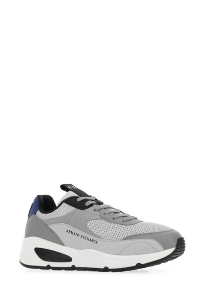 Shop Armani Exchange Sneakers In Grey