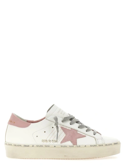 Shop Golden Goose 'hi Star' Sneakers In Pink