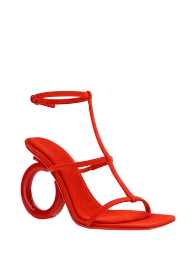 Shop Ferragamo Salvatore  Sandals In Flame Red