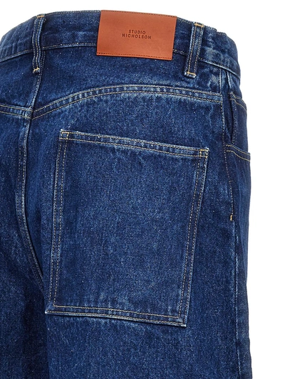 Shop Studio Nicholson 'volume' Jeans In Blue