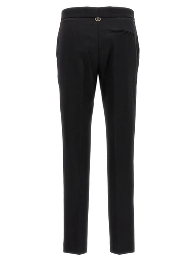 Shop Twinset Wool Pants In Black
