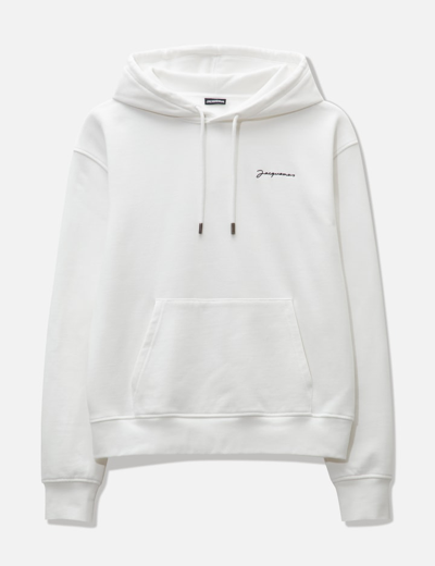 Shop Jacquemus Embroidery Sweatshirt In White