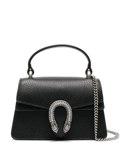 Shop Gucci Mini Dionysus Top-handle Bag In Black