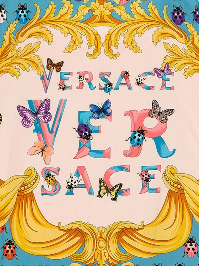 Shop Versace Home Heritage Butterflies & Ladybugs' La Vacanza Capsule Bathrobe Towels Multicolor