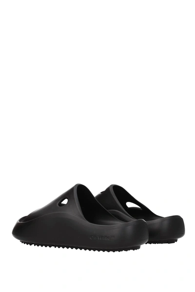 Shop Off-white Slippers And Clogs Meteor Rubber Black