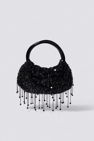 Shop Jonathan Simkhai Ellerie Sequin Bag In Black