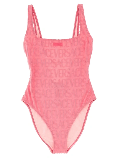 Shop Versace Allover Beachwear Pink