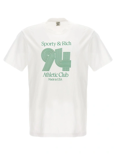 Shop Sporty And Rich 94 Athletic Club T-shirt In White