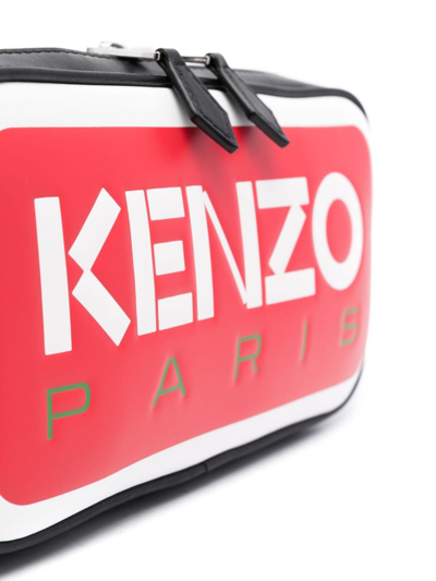 Shop Kenzo Logo-print Messenger Bag In Black