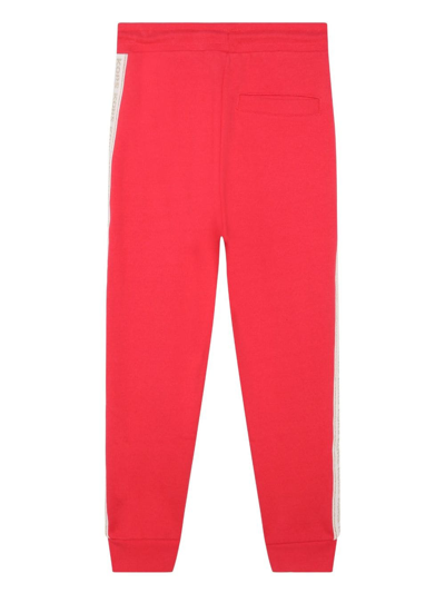 Shop Michael Kors Logo-print Cotton Track Pants In Pink