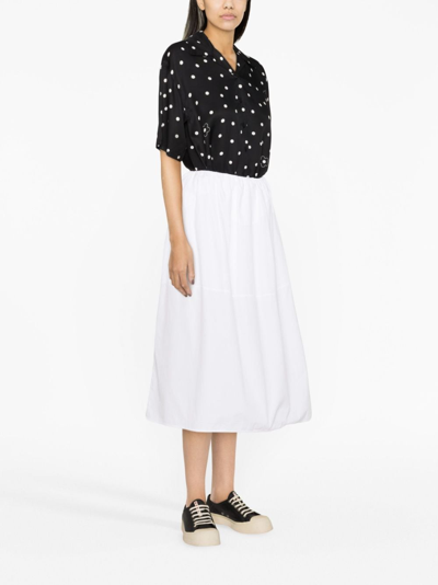 Shop Kenzo Polka-dot-print Shirt In Black
