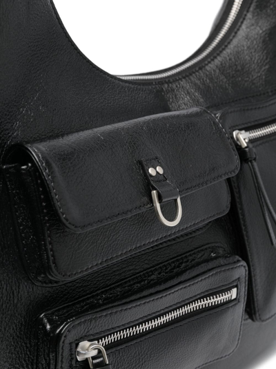 Blumarine Large Hobo Shoulder Bag In Black