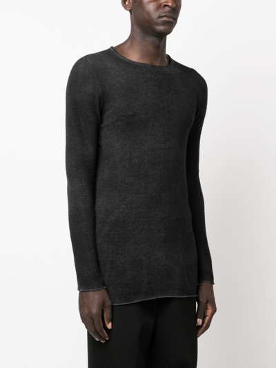 Shop Avant Toi Fine-knit Cashmere Top In Black