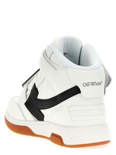 Shop Off-white 'out Of Office Mid Top Lea' Sneakers In White/black
